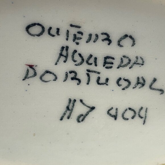 Portugal HandPainted Vase Container Floral Motif Porcelain 5" x 5" - Picture 9 of 14